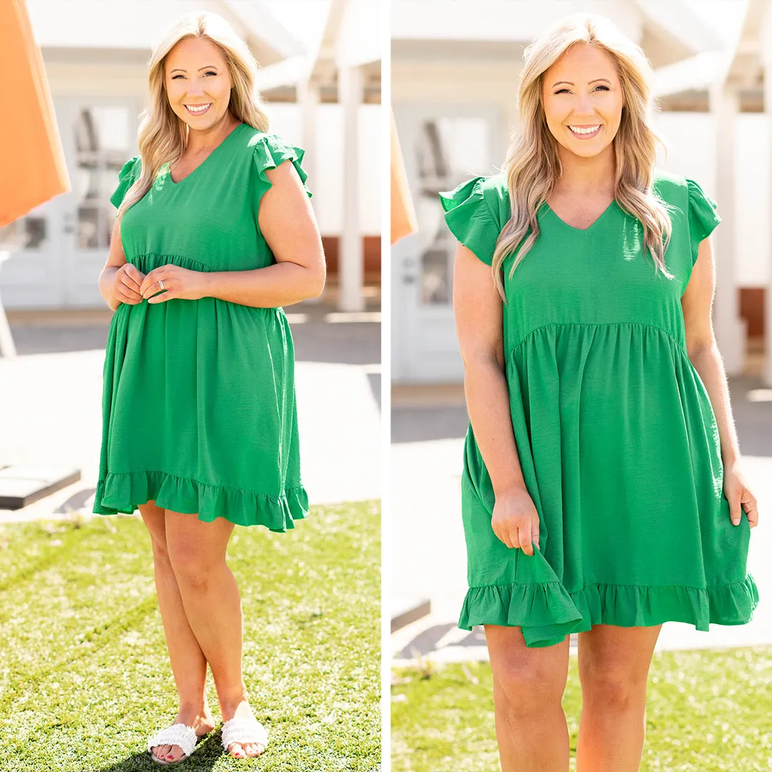 Cozy Cabana Dress, Kelly Green