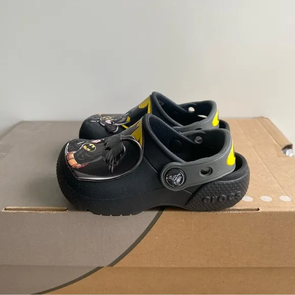 Crocs Batman Black Yellow Toddler Sandal- SZ 7 C
