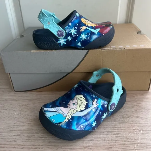 CROCS Disney Frozen Toddler Sandal- SZ 10 C