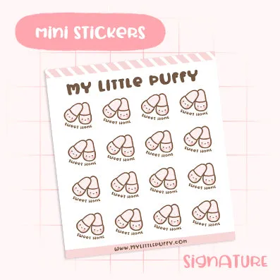 Cute Slippers Planner Sticker