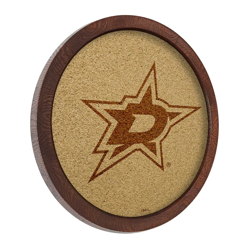 Dallas Stars: Barrel Top Cork Note Board