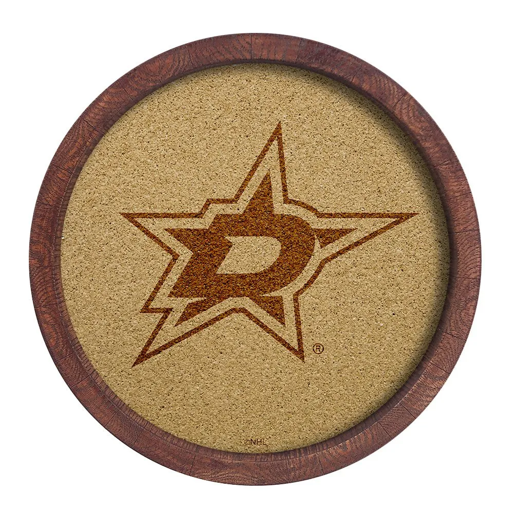 Dallas Stars: Barrel Top Cork Note Board