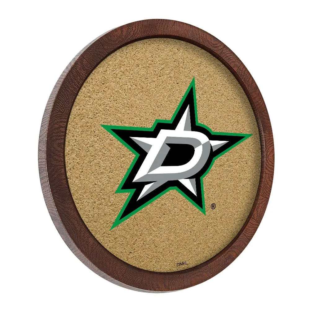 Dallas Stars: Barrel Top Cork Note Board