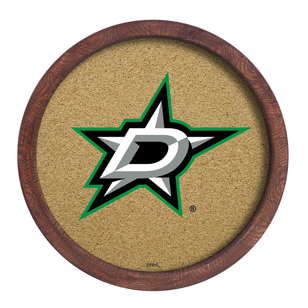 Dallas Stars: Barrel Top Cork Note Board