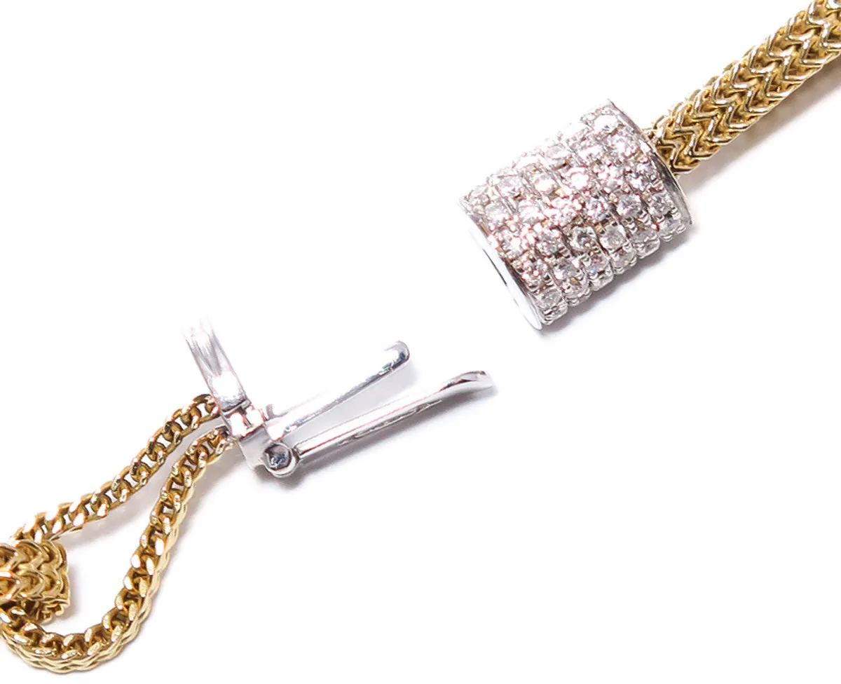 Designer 18kt Diamond Station Necklace