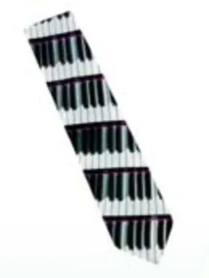 DESIGNER DRESS TIE SPIRAL KEYBOARD