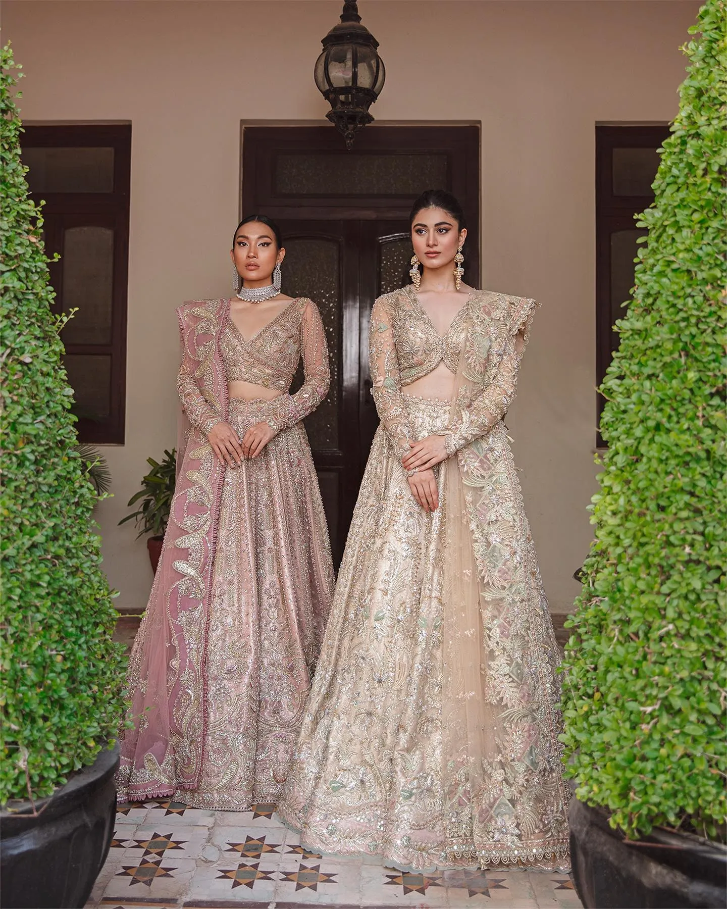 Designer Embroidered Peach Lehenga Bridal #BN1232