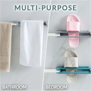 Drill-Free Slippers Rack