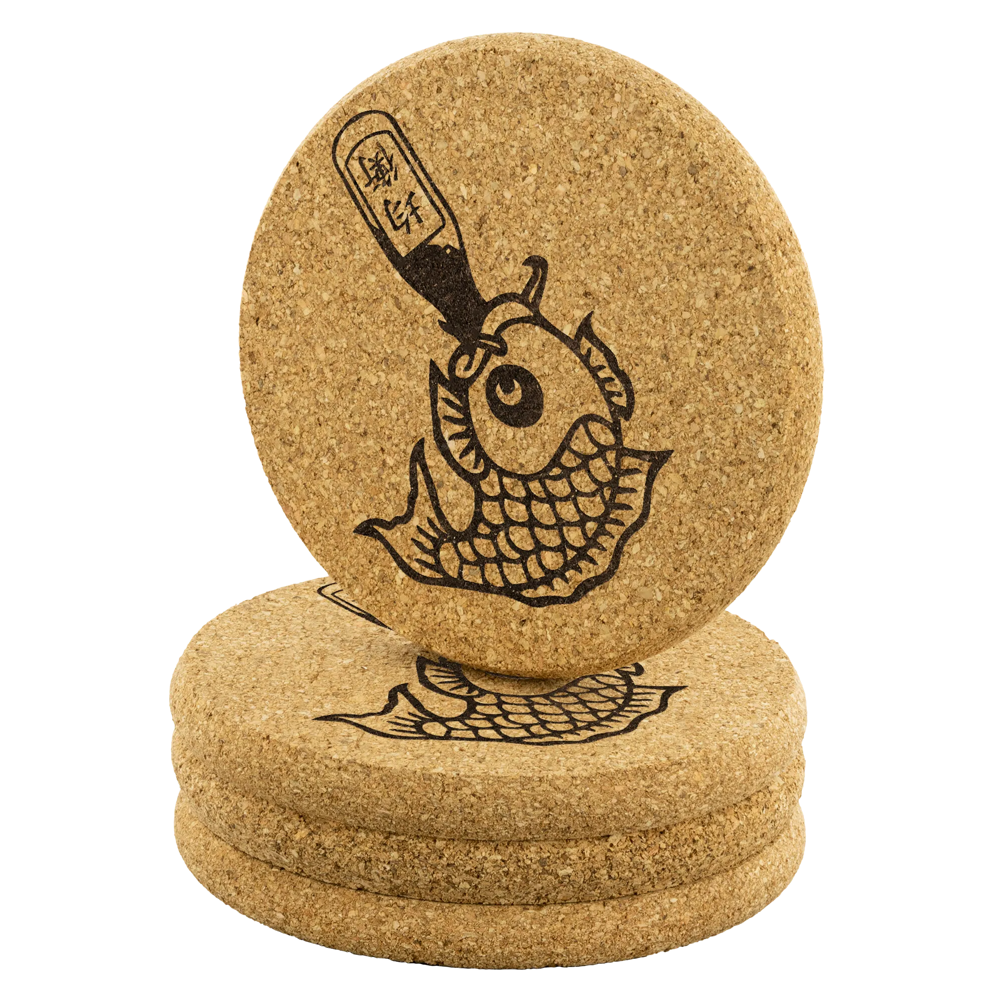Drunk Like Fish - Cork Coaster Set
