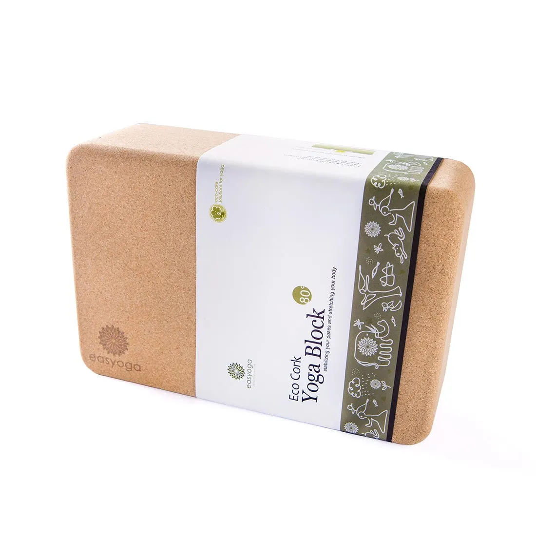 easyoga Eco Cork Block 80D - C1 Brown