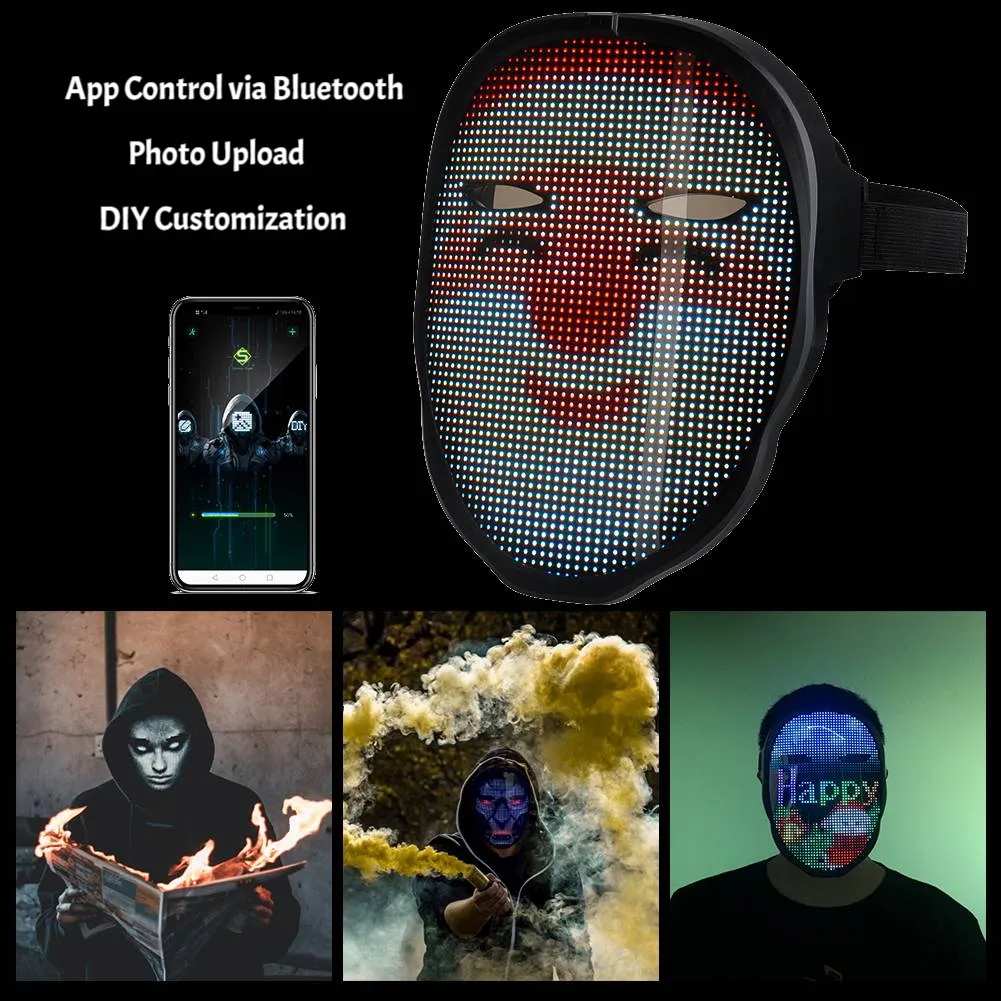 Epic Cyberpunk RGB LED Mask