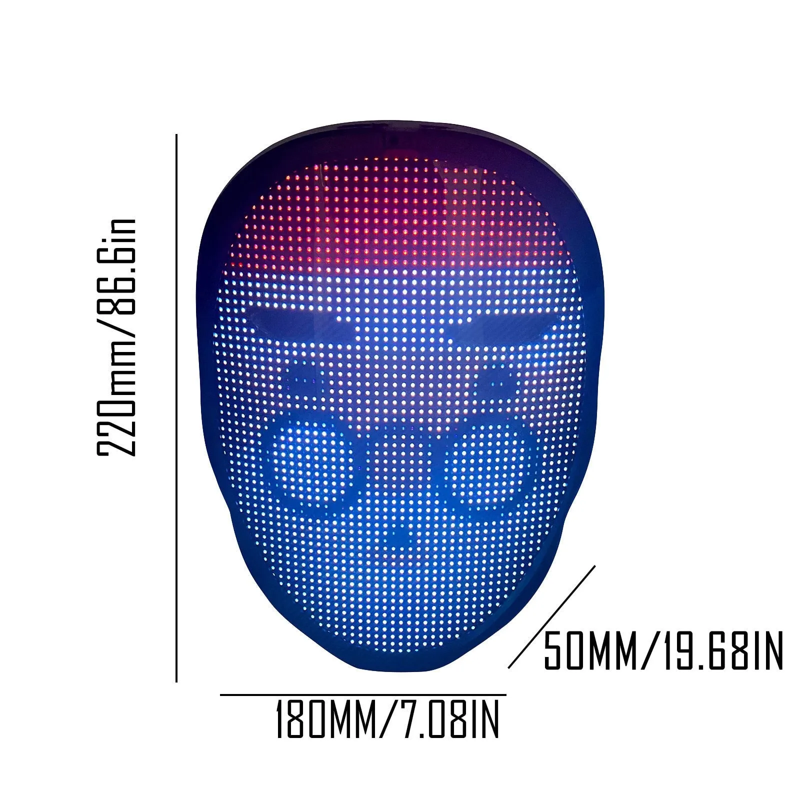 Epic Cyberpunk RGB LED Mask