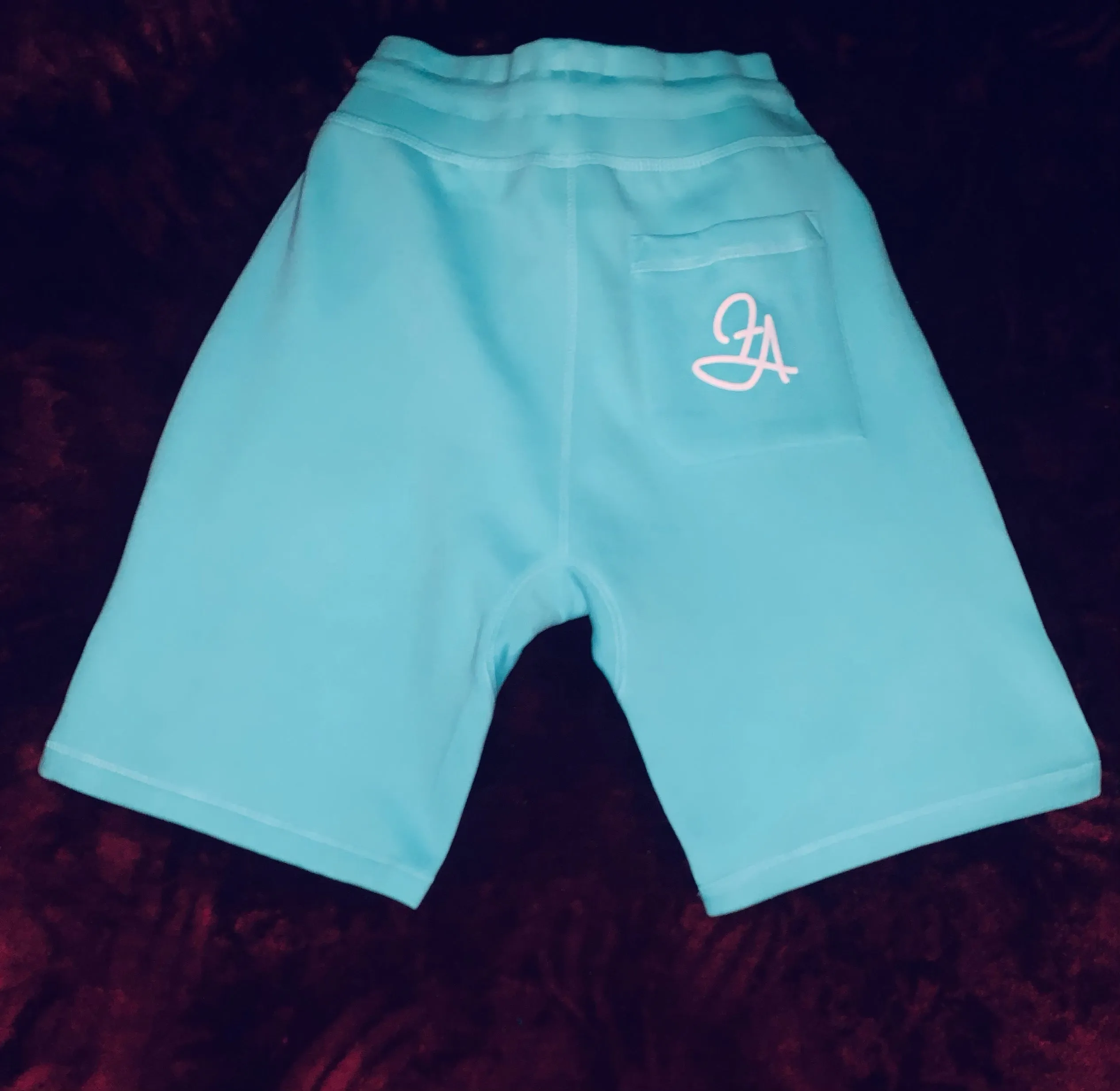 Fallon Aurielle Unisex Signature 3 Piece 313 Rep Yo Set Area Code Short Set (Seafoam Green & White)