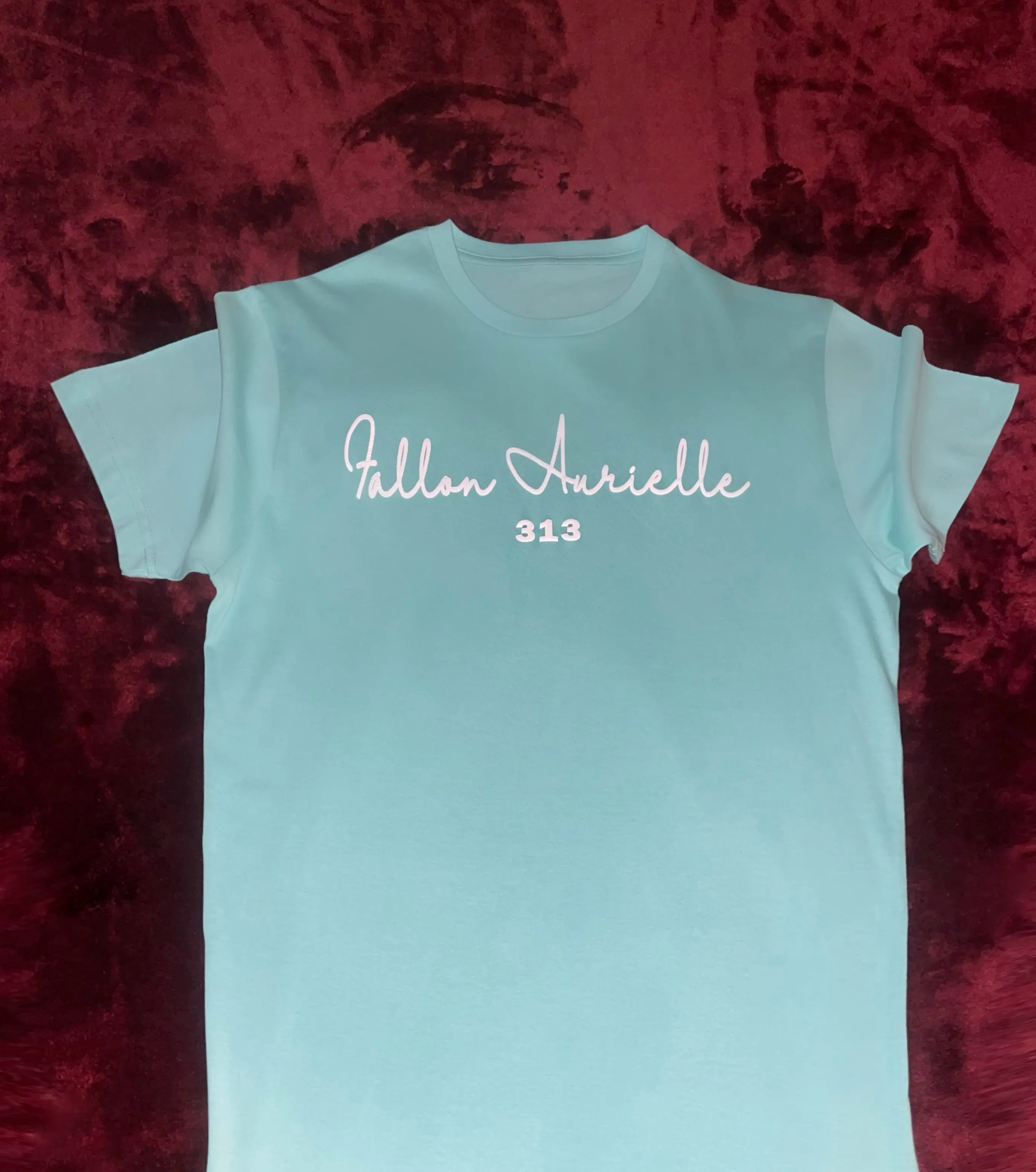 Fallon Aurielle Unisex Signature 3 Piece 313 Rep Yo Set Area Code Short Set (Seafoam Green & White)