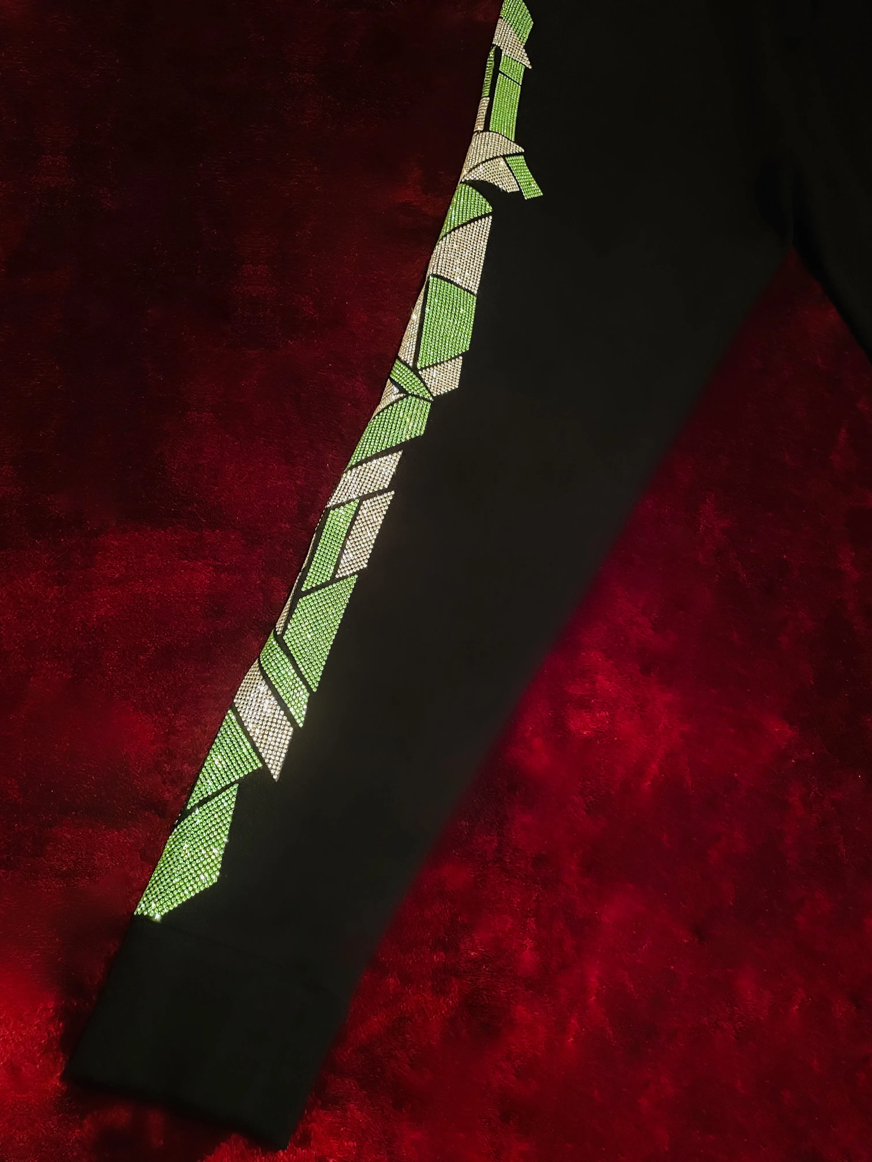 Fallon Aurielle Unisex Signature Celebration Joggers (Black, Silver & Lime Green)