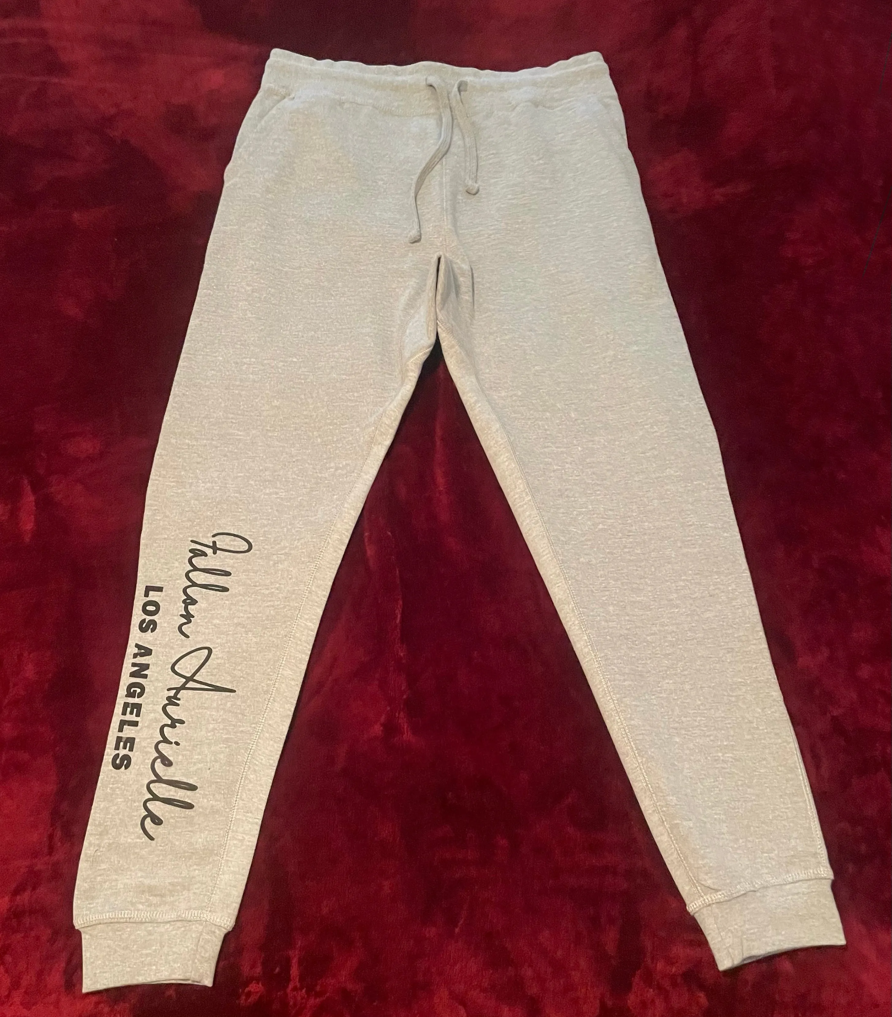 Fallon Aurielle Unisex Signature Los Angeles Rep Yo Set Joggers (Gray & Black)