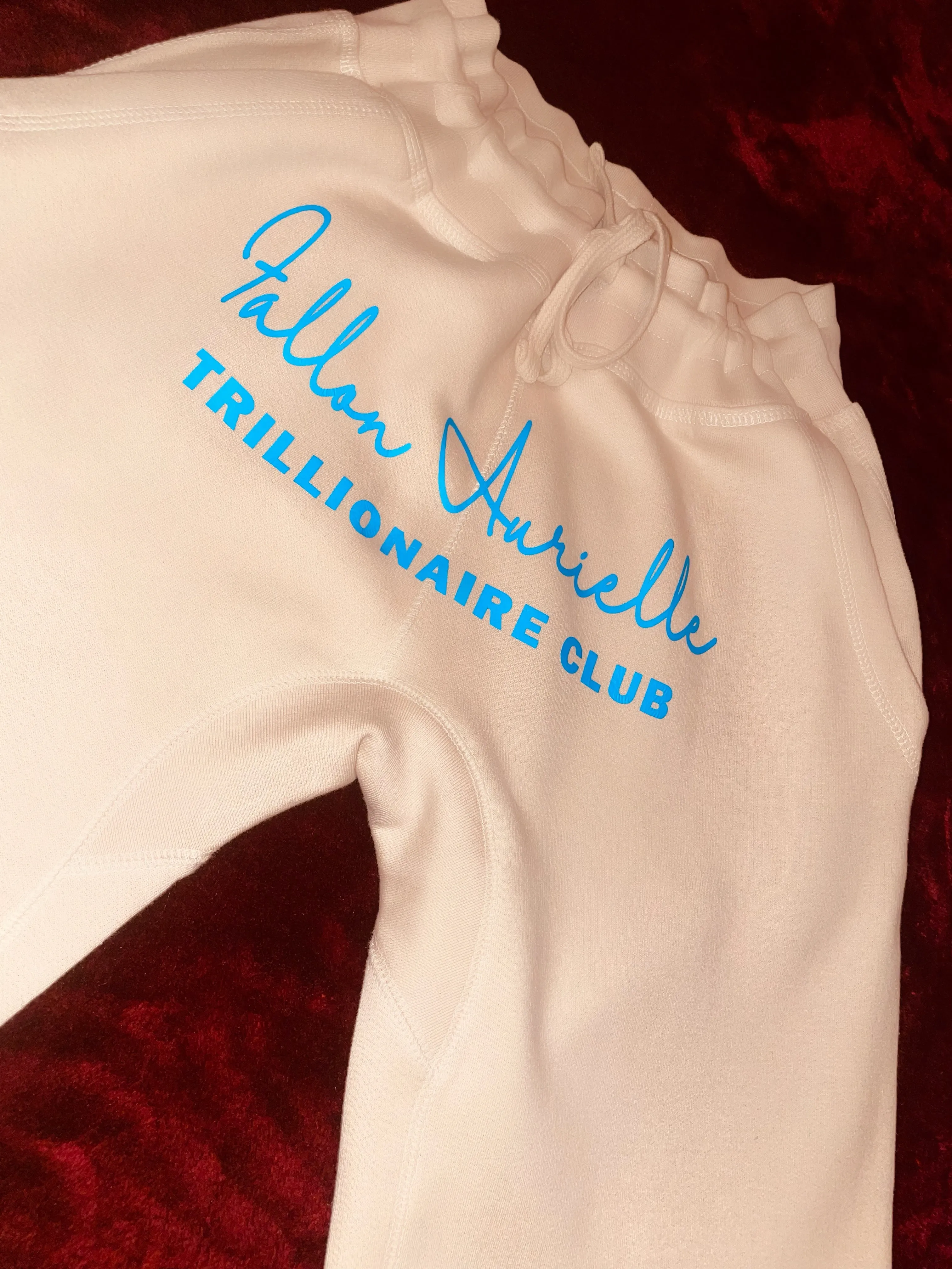 Fallon Aurielle Unisex Signature Trillionaire Club Tie Dye Hoodie (Peach, Sunrise Tie Dye & Powder Blue)