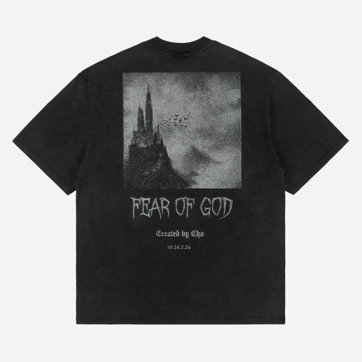 FEAR OF GOD ESSENTIALS "DEATH OF NECRO" BLACK SHIRT 2019 SPRING-SUMMER APPAREL COLLECTION