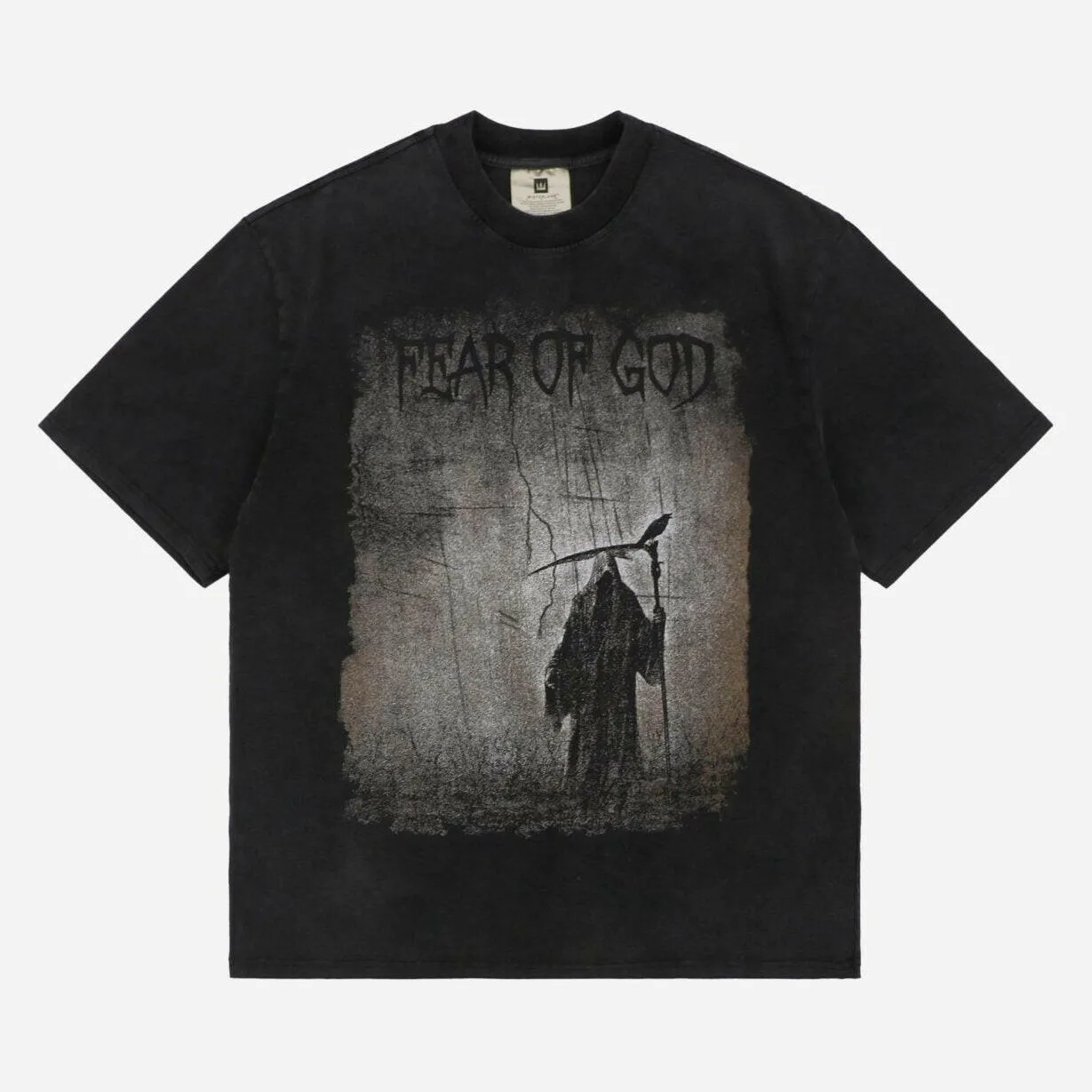 FEAR OF GOD ESSENTIALS "DEATH OF NECRO" BLACK SHIRT 2019 SPRING-SUMMER APPAREL COLLECTION