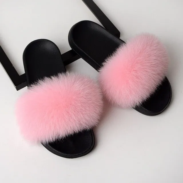 Fluffy Power Puff Slippers