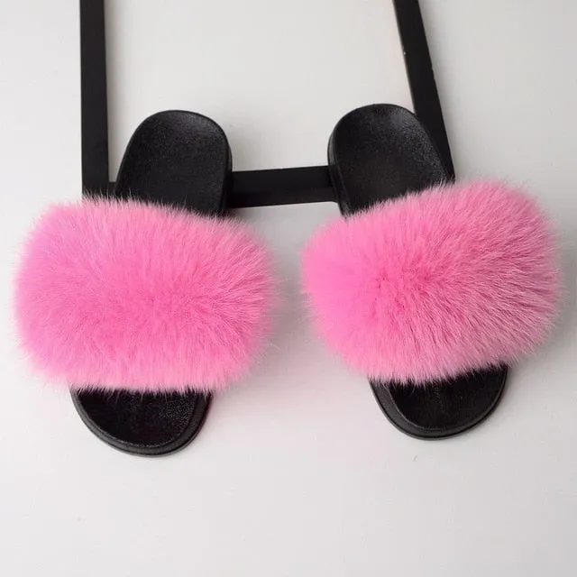 Fluffy Power Puff Slippers