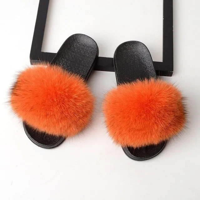 Fluffy Power Puff Slippers
