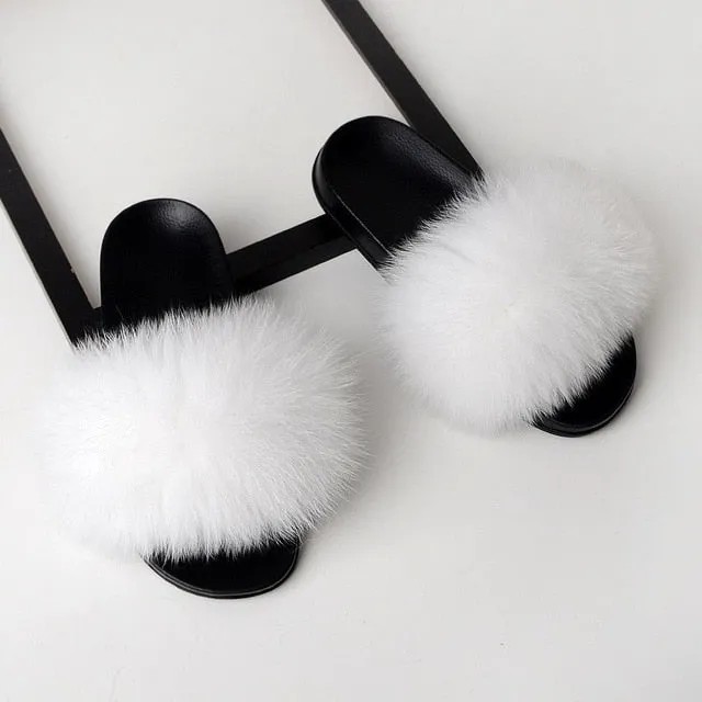 Fluffy Power Puff Slippers