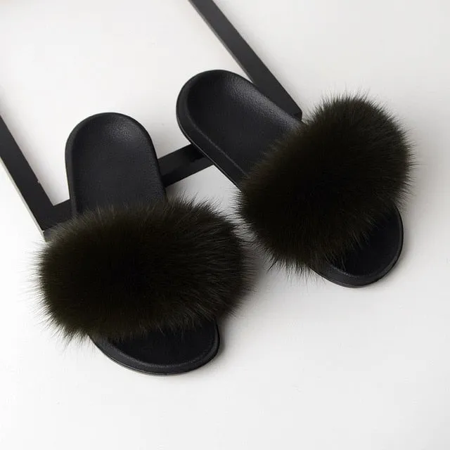Fluffy Power Puff Slippers