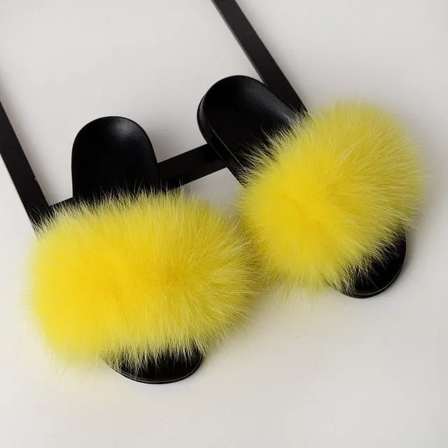 Fluffy Power Puff Slippers