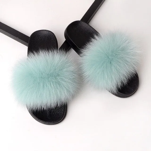 Fluffy Power Puff Slippers