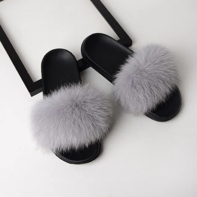 Fluffy Power Puff Slippers