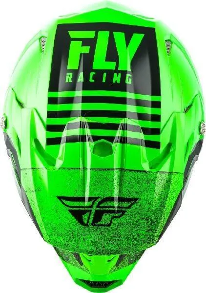 FLY Racing HELMETS -  Fly Racing Toxin MIPS Embargo Gloss Green Black Motocross Helmet