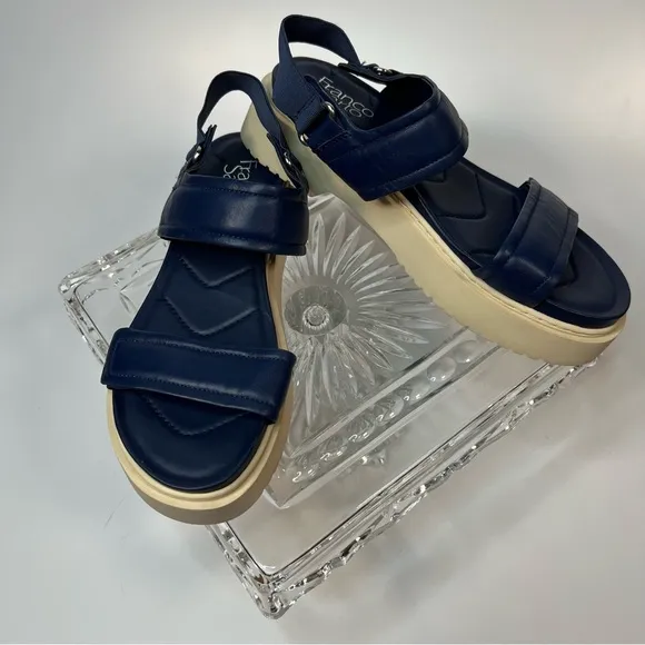 Franco Sarto Winda Milk Luged Sandal -New