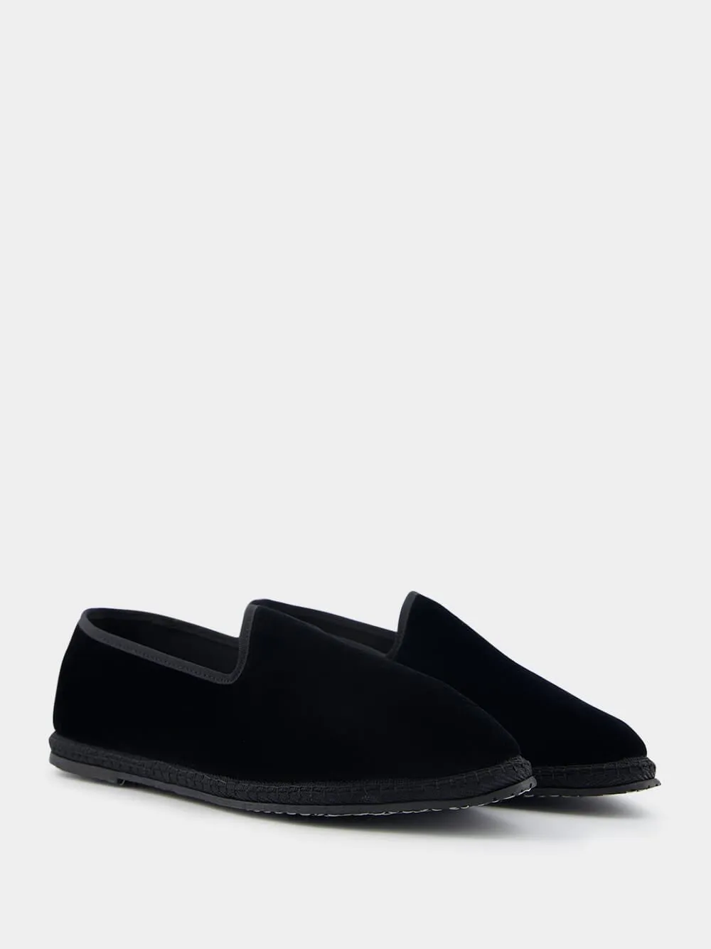 Furlane Wilde Cotton Black Slippers