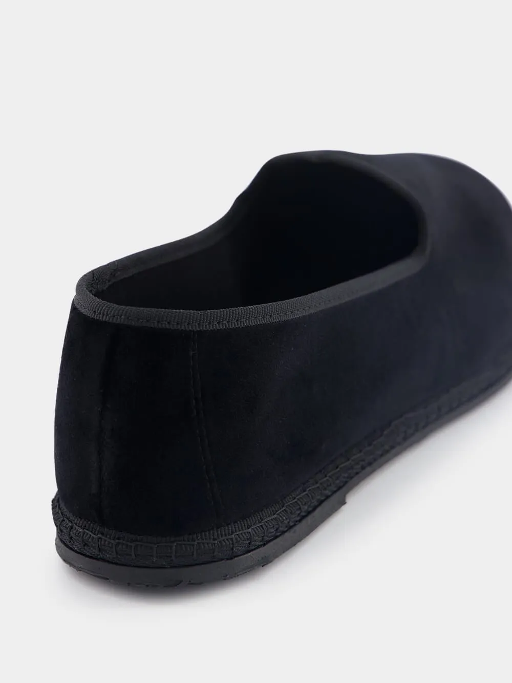 Furlane Wilde Cotton Black Slippers