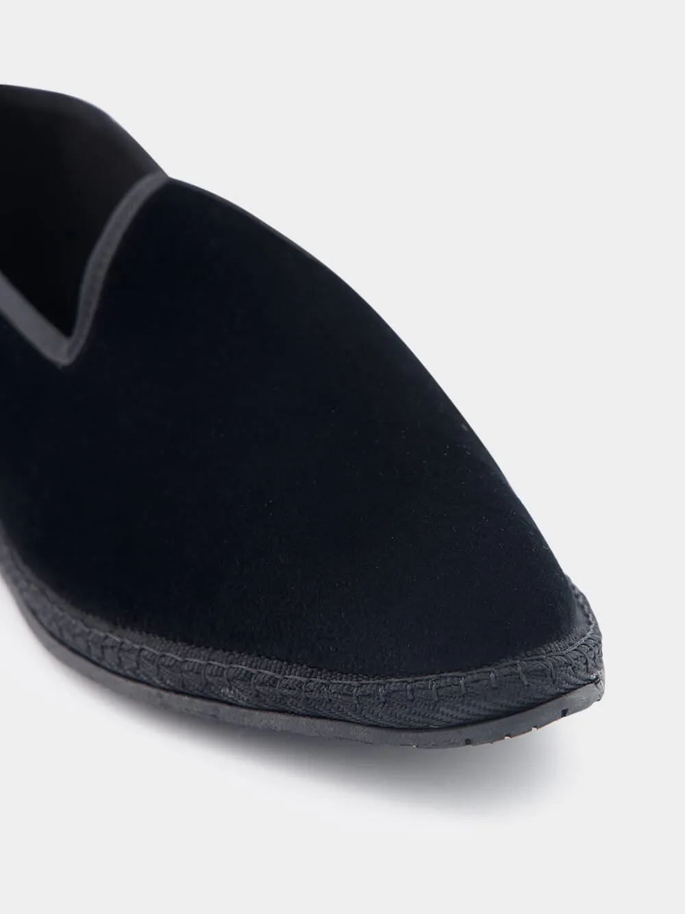 Furlane Wilde Cotton Black Slippers