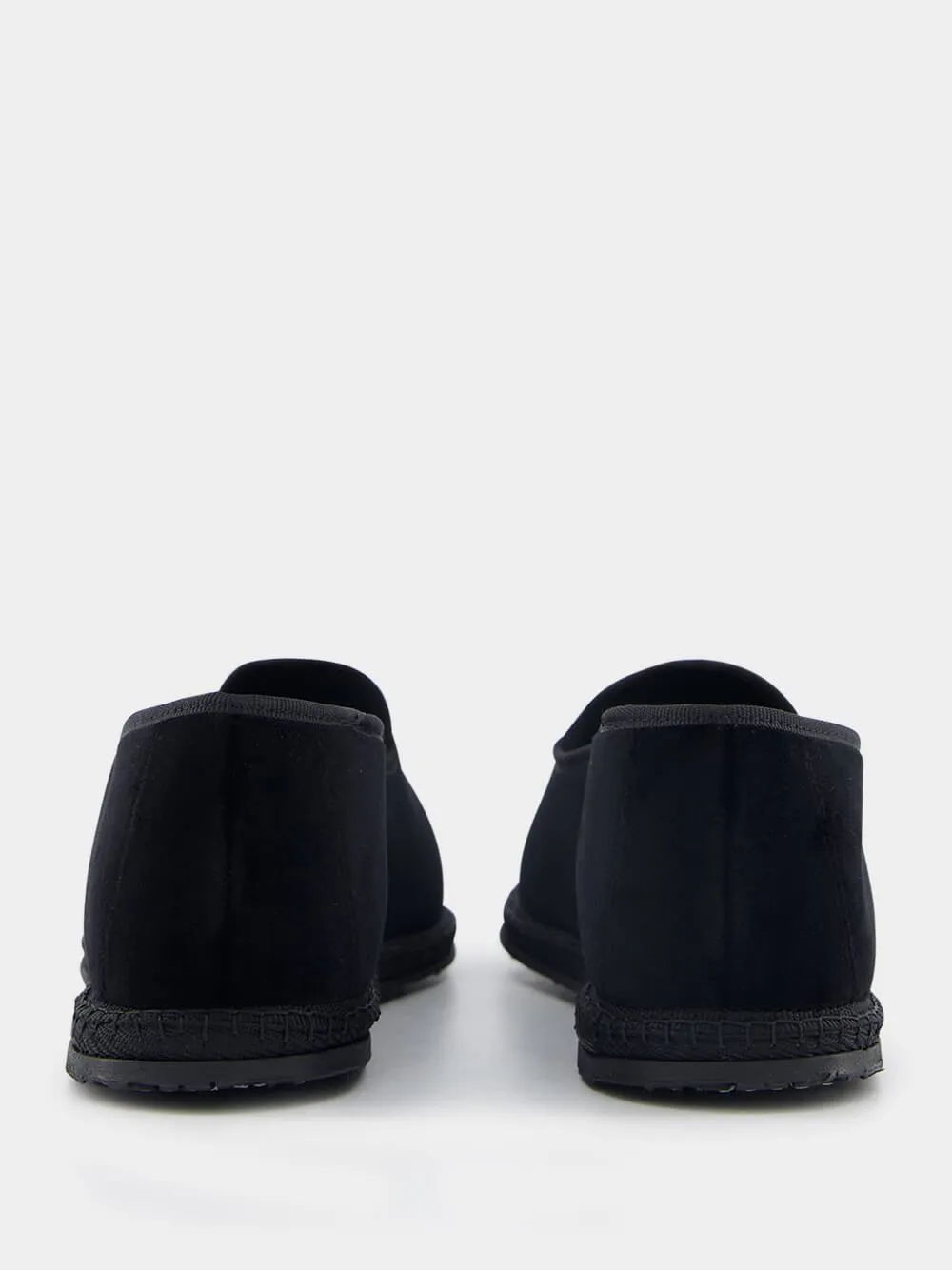 Furlane Wilde Cotton Black Slippers