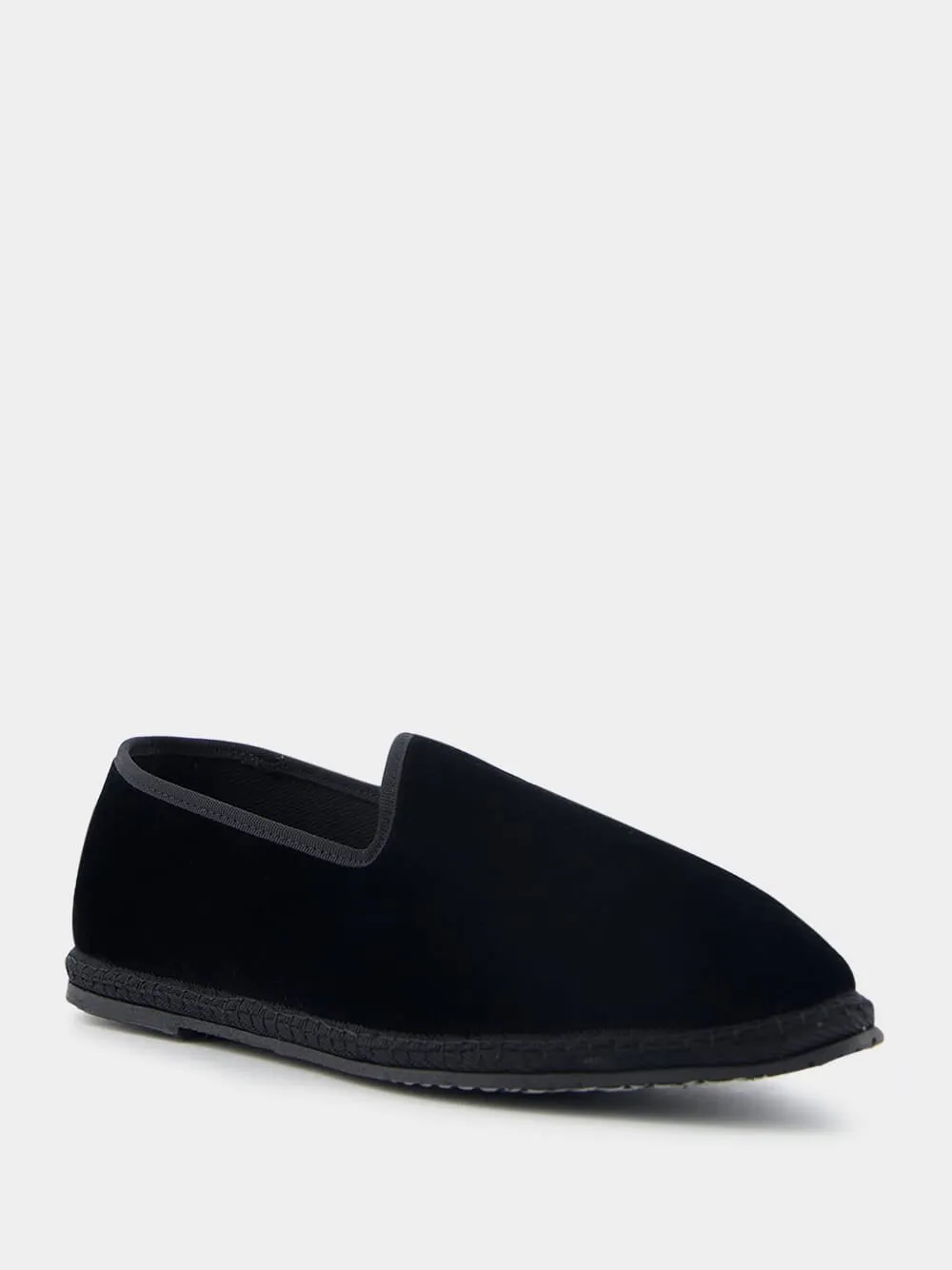 Furlane Wilde Cotton Black Slippers