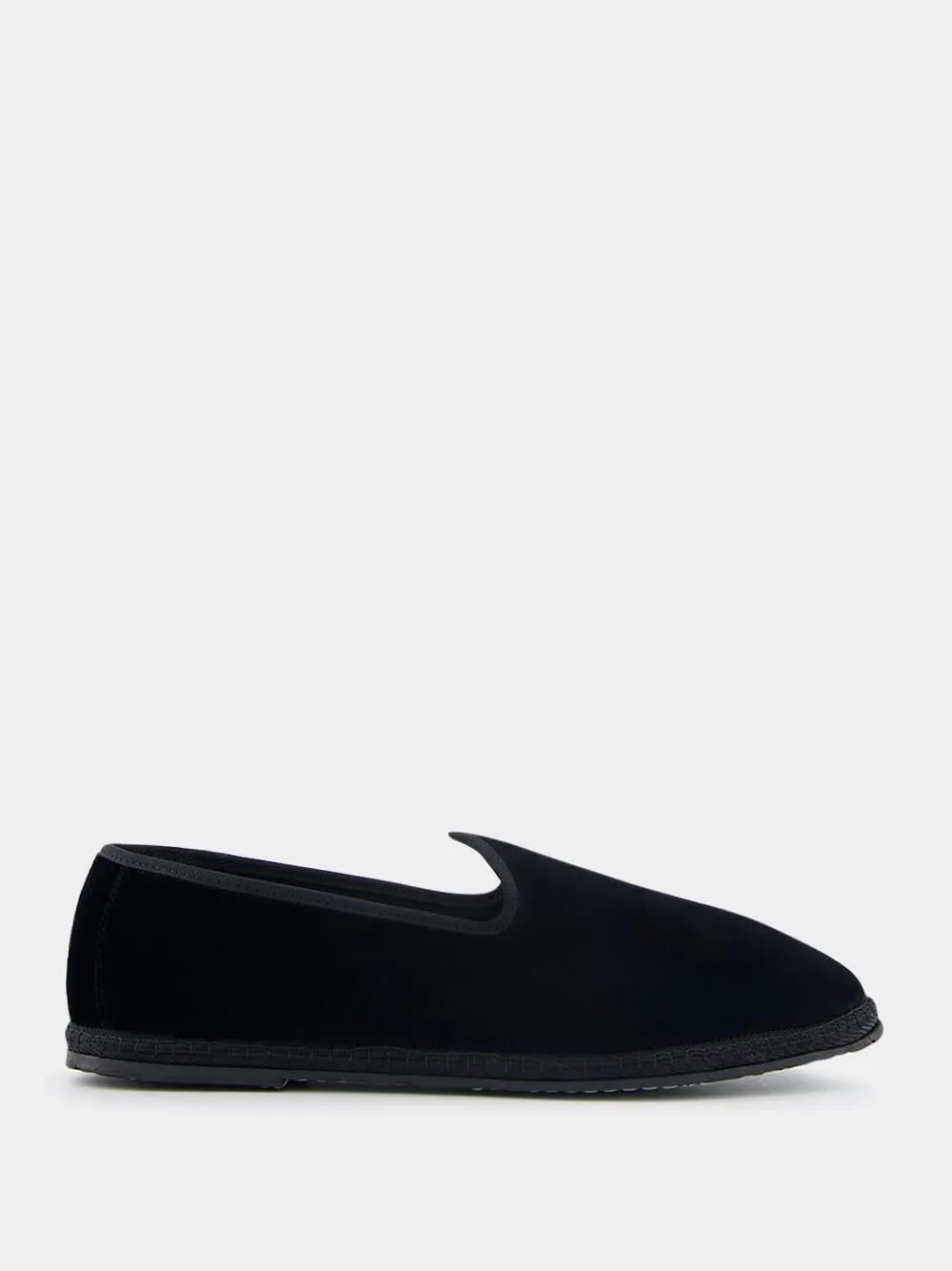 Furlane Wilde Cotton Black Slippers