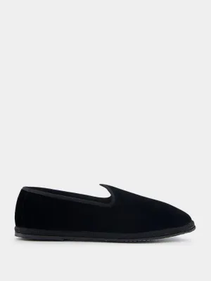 Furlane Wilde Cotton Black Slippers