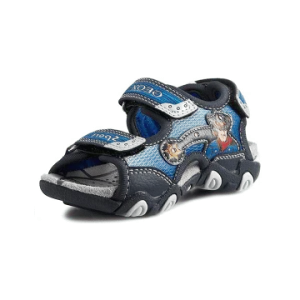 GEOX BOYS SANDAL B SAND STRIKE COW BOY NAVY LIGHTS