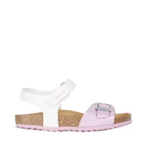 GEOX GIRLS SANDAL WHITE/LILAC J ADRIEL