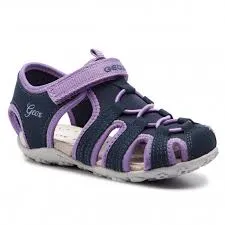 GEOX SANDAL GIRLS NAVY PURPLE J.S ROXANNE CLOSED