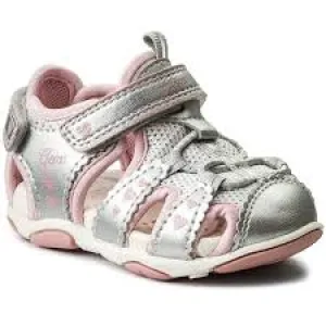 GEOX SANDAL GIRLS SILVER BS.AGASIM