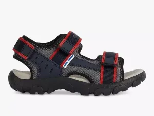 Geox Strada sandal navy red