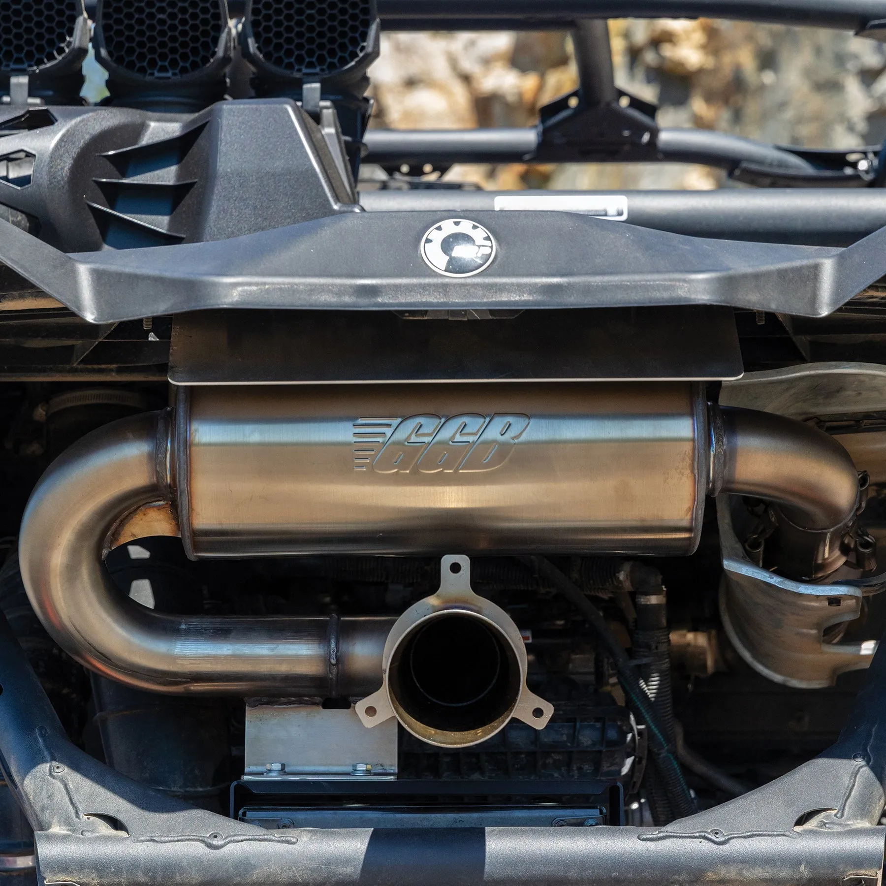 GGB Stainless Steel Trail Muffler | 2017-2023 Can-Am Maverick X3 Turbo / Max X3 Turbo