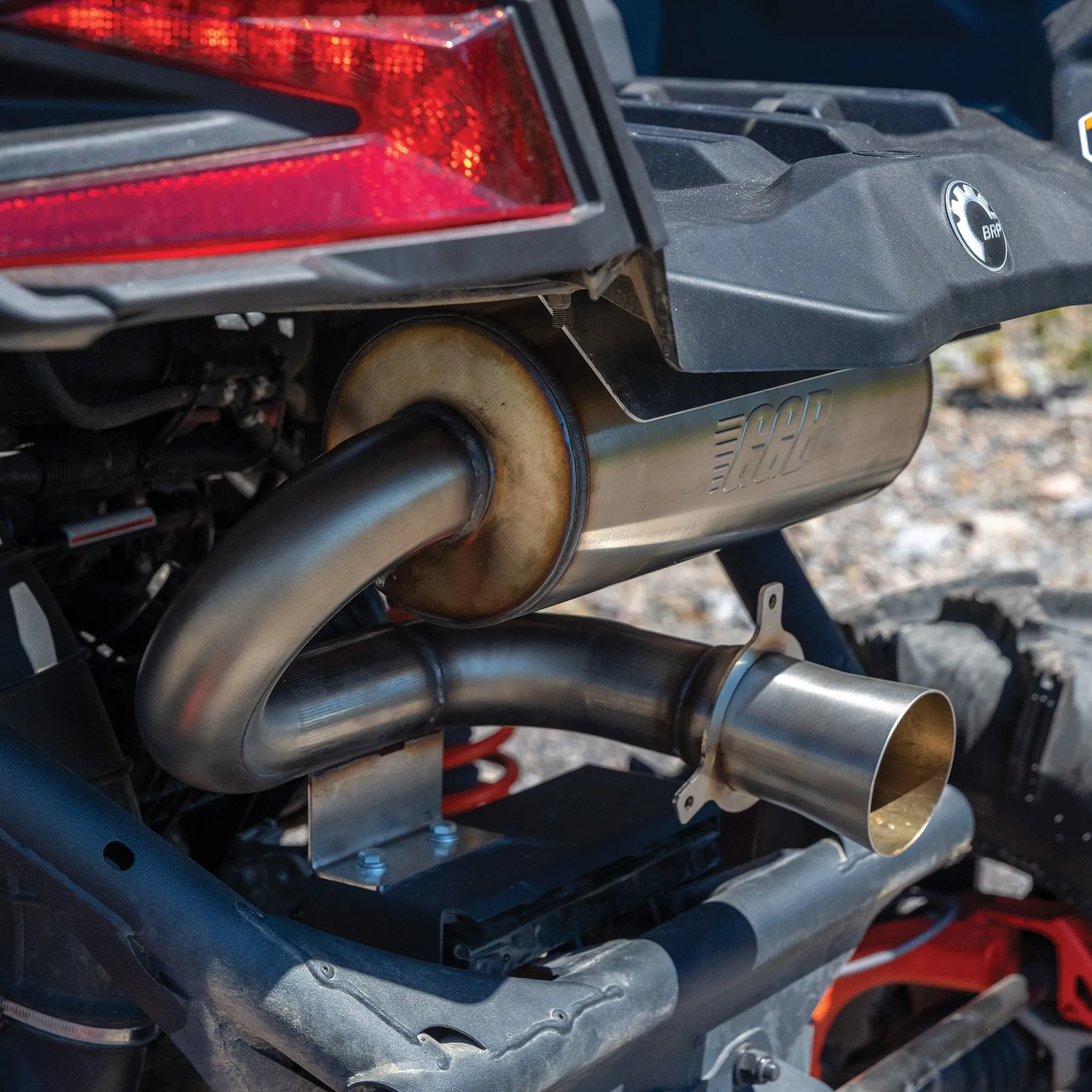 GGB Stainless Steel Trail Muffler | 2017-2023 Can-Am Maverick X3 Turbo / Max X3 Turbo