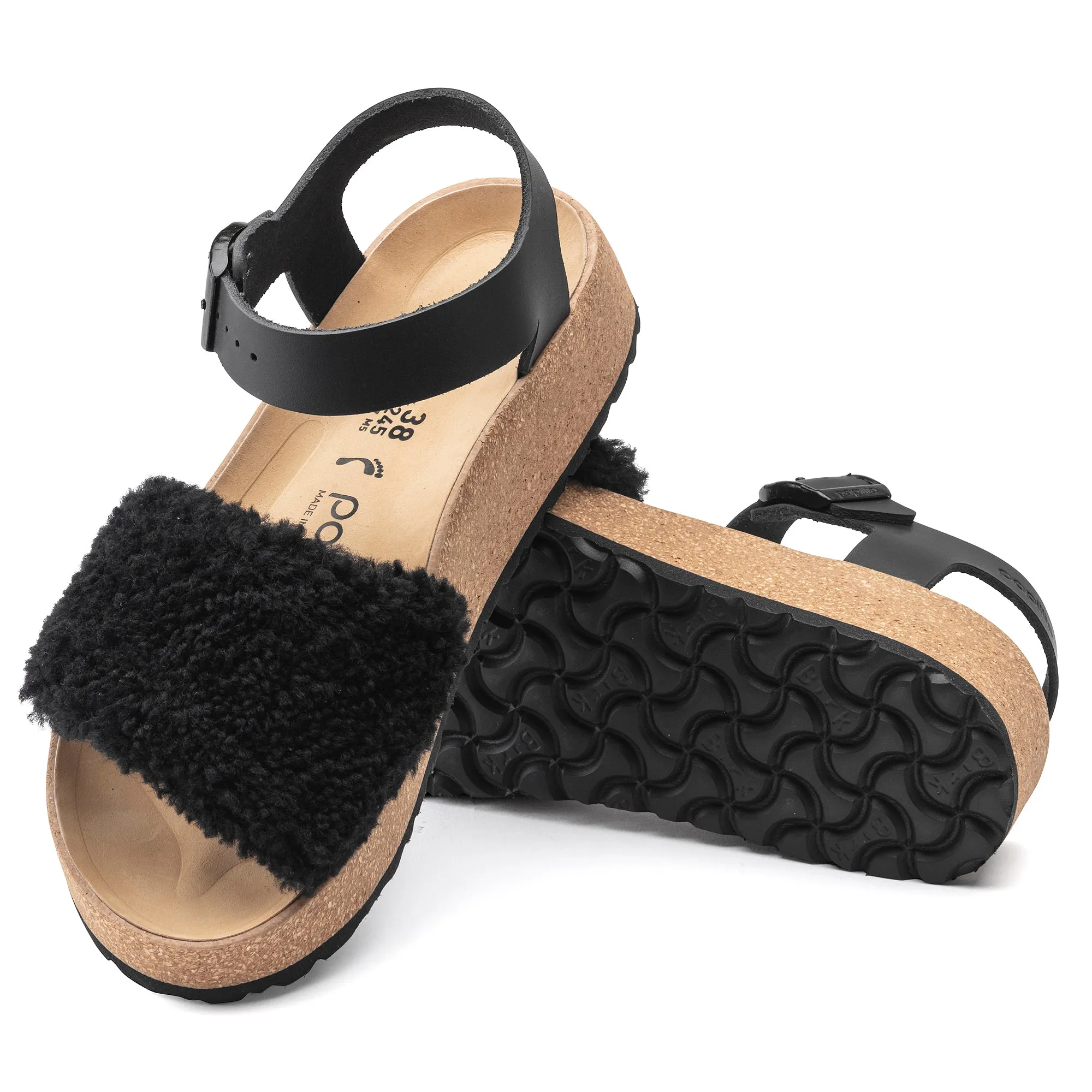 Glenda | Leather/Shearling | Teddy Black