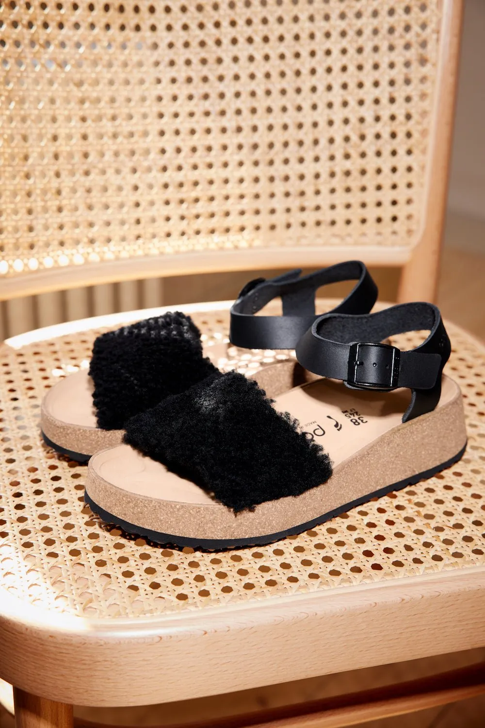 Glenda | Leather/Shearling | Teddy Black