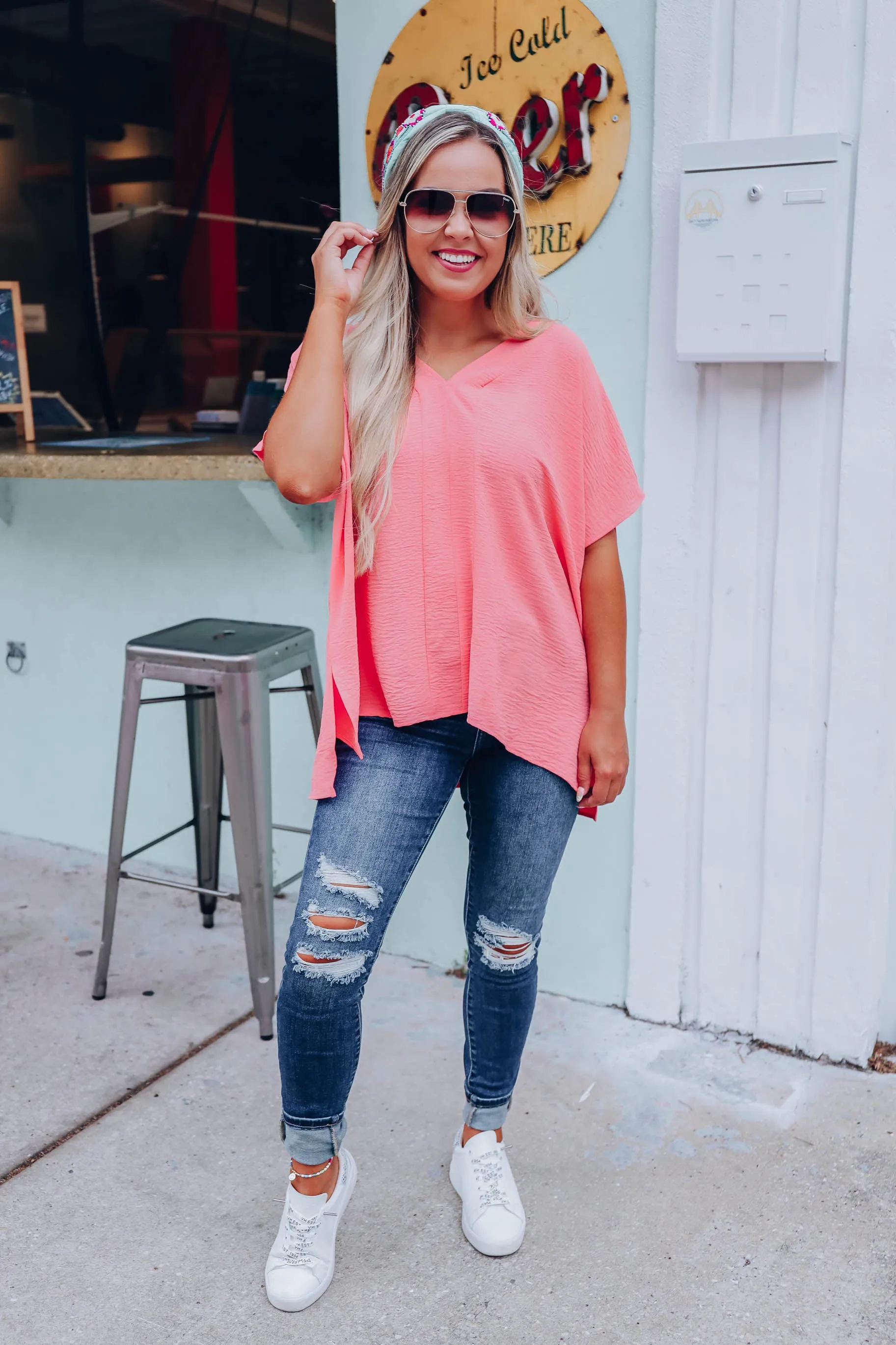 Go With The Flow Chiffon Tunic